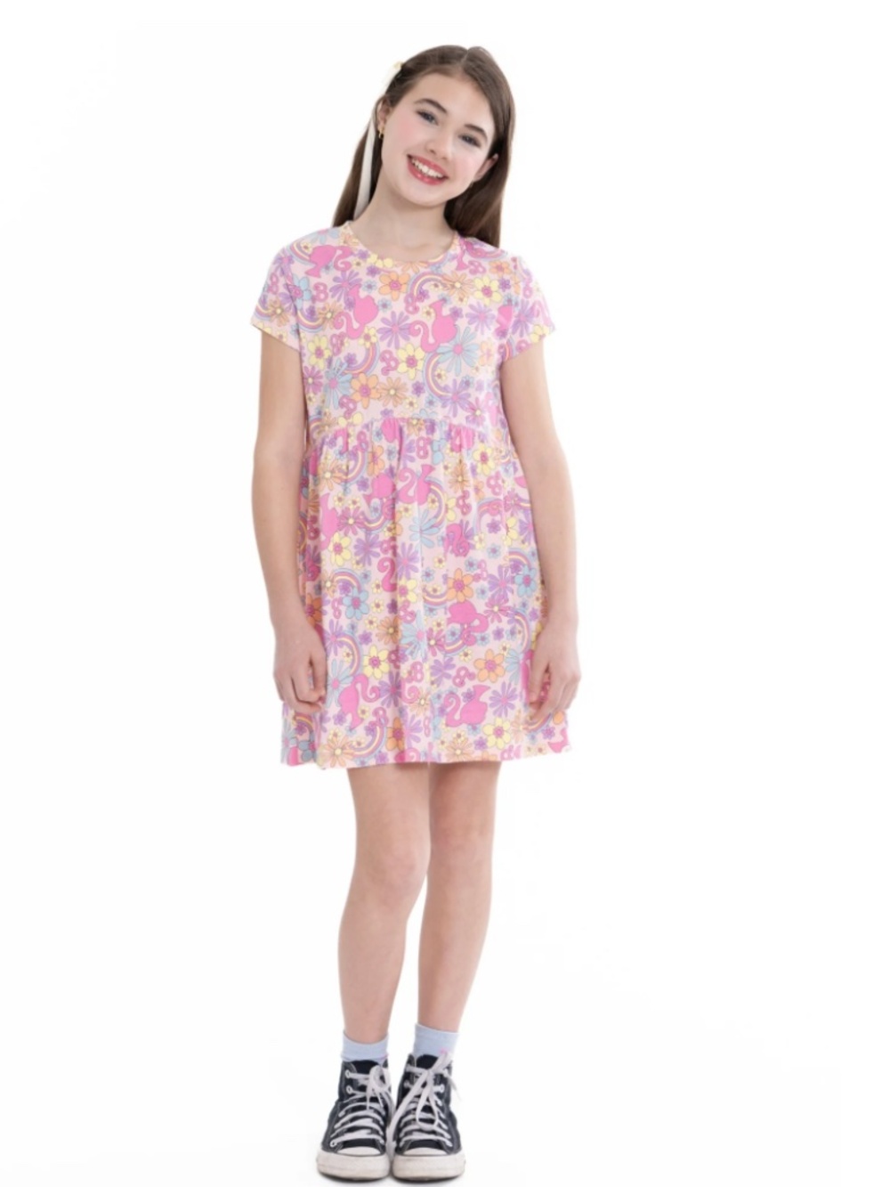 Barbie Girls Dress with Short Sleeves